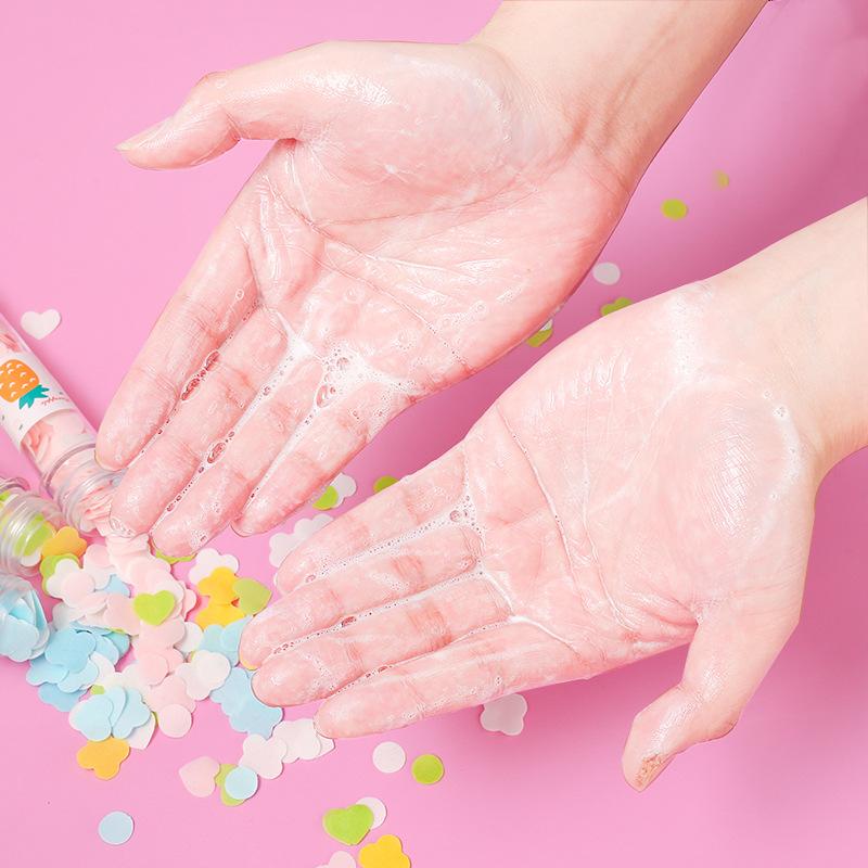 1319 Portable Hand Washing Bath Flower Shape Paper Soap Strips In Test Tube Bottle - SkyShopy 1319 Portable Hand Washing Bath Flower Shape Paper Soap Strips In Test Tube Bottle - SkyShopy